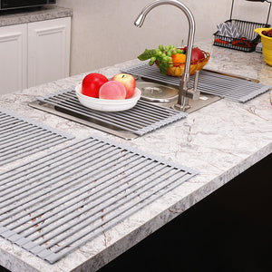 Collapsible Over-the-Sink Colander & Drain Basket
