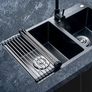 Roll-Up Over-the-Sink Dish Drying Rack – Stainless Steel