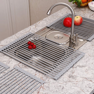 Collapsible Over-the-Sink Colander & Drain Basket
