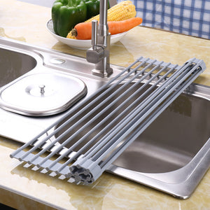 Collapsible Over-the-Sink Colander & Drain Basket