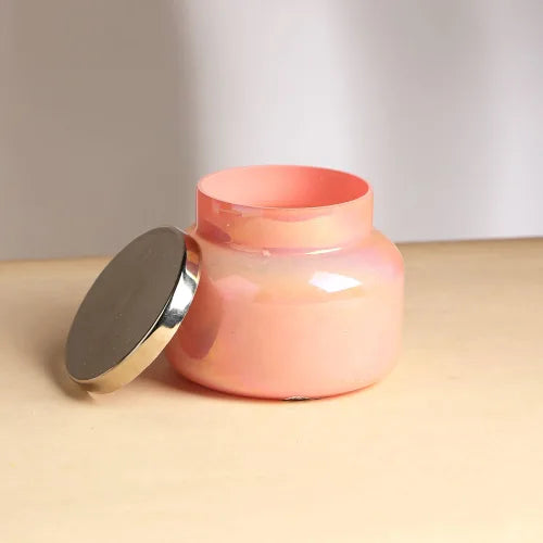 Iridescent Pink Jar Candle